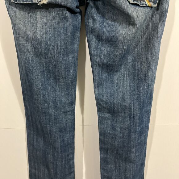 Vigoss Jeans Womens 26x27 Tomboy Boyfriend Distressed Medium Wash Embroidered - Picture 7 of 10